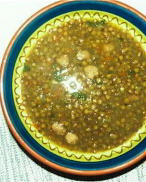 Итальянский суп с чечевицей