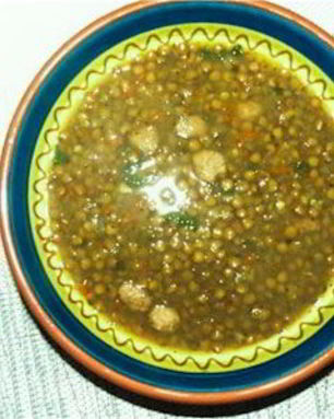 Итальянский суп с чечевицей