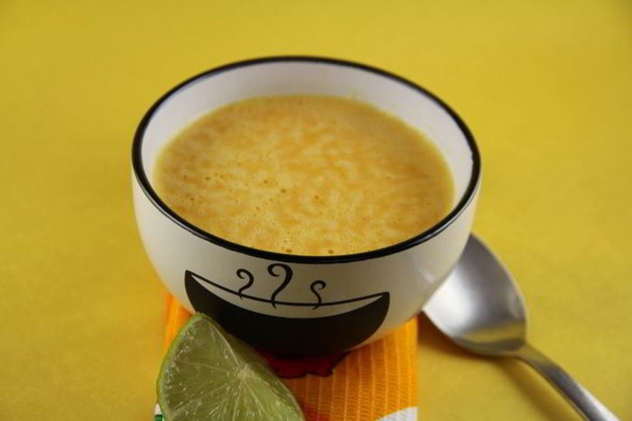 Рецепт крема-супа из тыквы с лаймом и куркумой