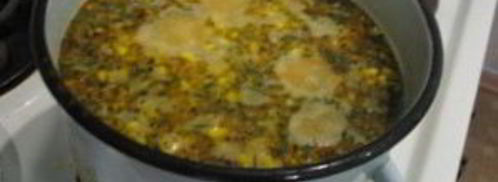 куриный суп с зеленым горошком. Шаг 5