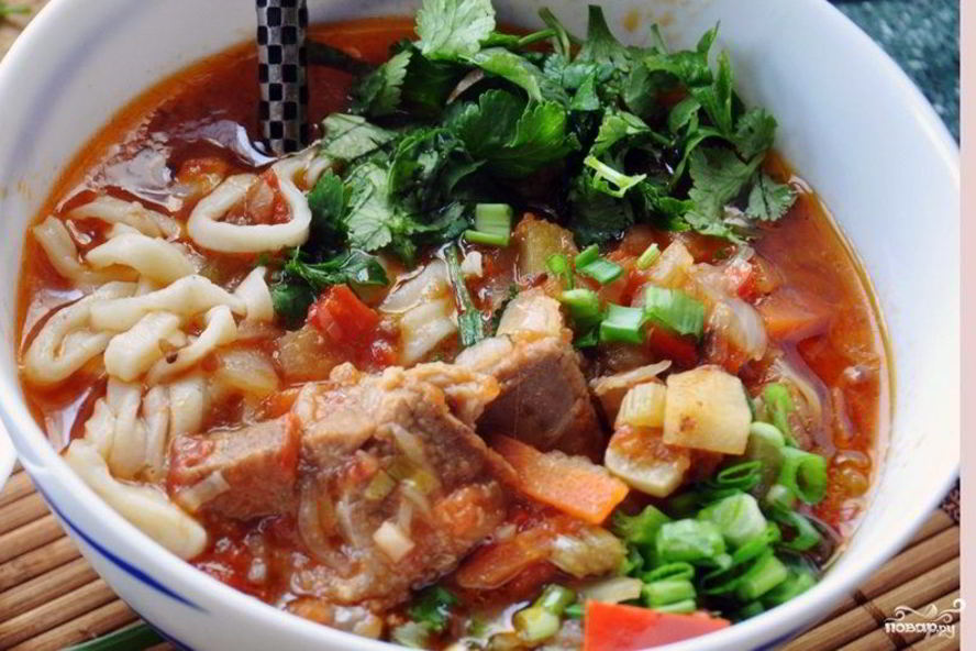 Рецепт лагмана по-узбекски