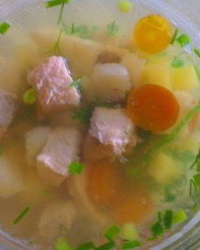 Легкий рыбный суп