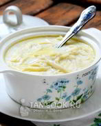 Молочный суп с макаронами