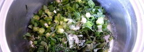 летняя окрошка с репой и пирожками с мясом. Шаг 3