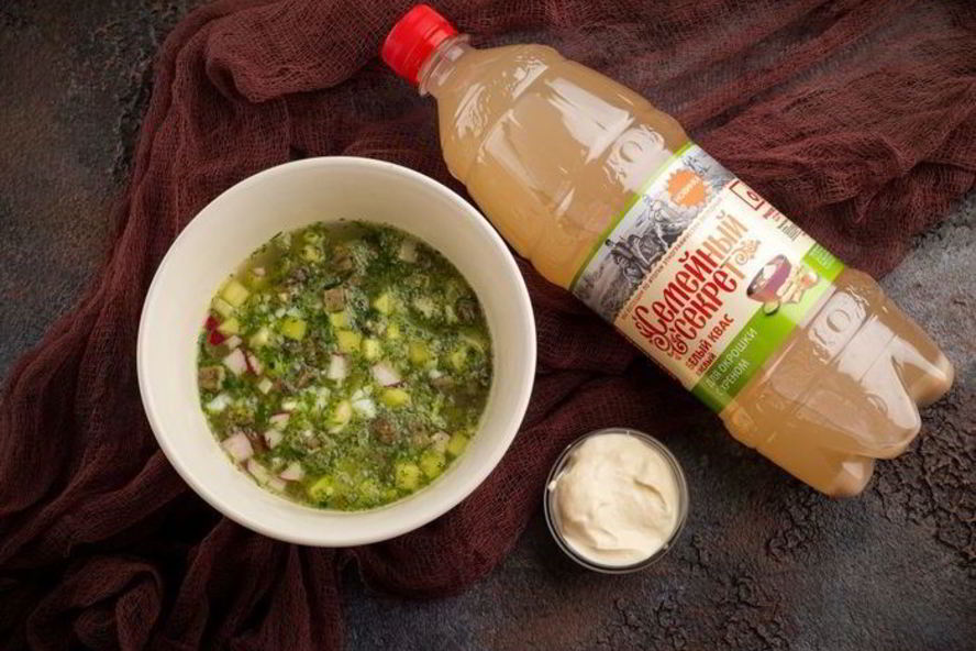 Рецепт мясной окрошки