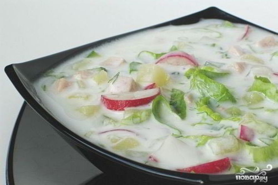 Рецепт окрошки без картошки