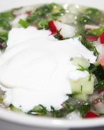 Окрошка на белом квасе