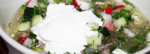 окрошка на белом квасе. Шаг 4