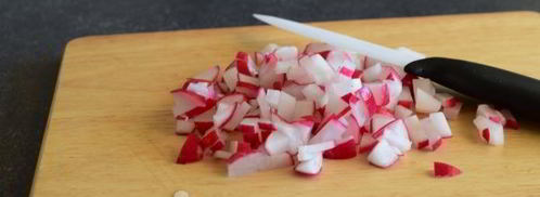 окрошка на кефире с колбасой. Шаг 6