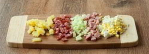 окрошка на минералке и сметане. Шаг 2