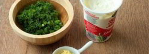 окрошка на минералке и сметане. Шаг 3