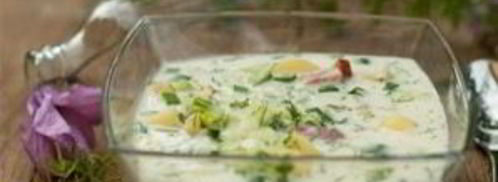 окрошка на минералке и сметане. Шаг 4