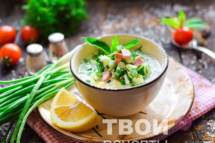 Рецепт окрошки на минералке