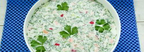 окрошка на сметане. Шаг 11