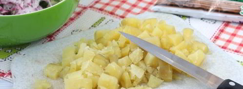 окрошка на сыворотке и сметане. Шаг 8