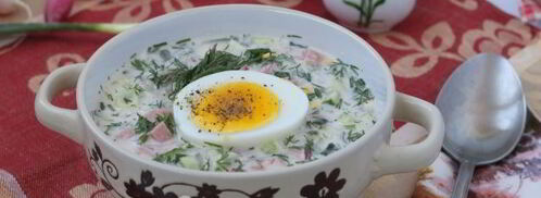 окрошка на сыворотке и сметане. Шаг 12