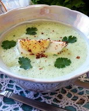 Окрошка по-болгарски с яйцами