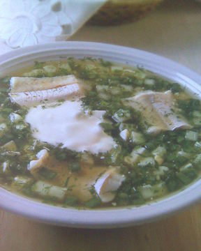 Окрошка рыбная