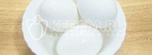 окрошка с курицей на квасе. Шаг 4