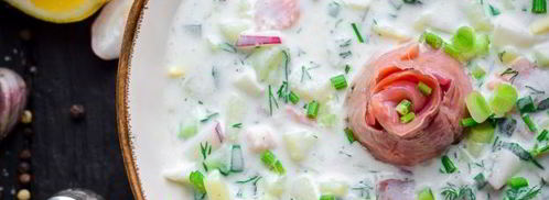 окрошка с рыбой. Шаг 13