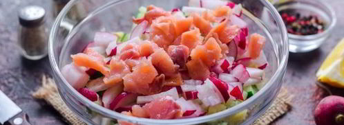 окрошка с рыбой. Шаг 9