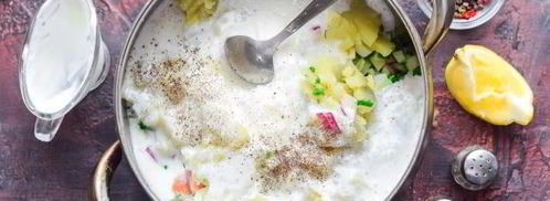 окрошка с рыбой. Шаг 11