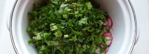 окрошка со свеклой и курицей. Шаг 3