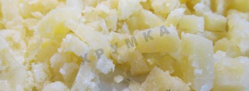 постная окрошка на квасе. Шаг 8