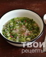 Постная окрошка