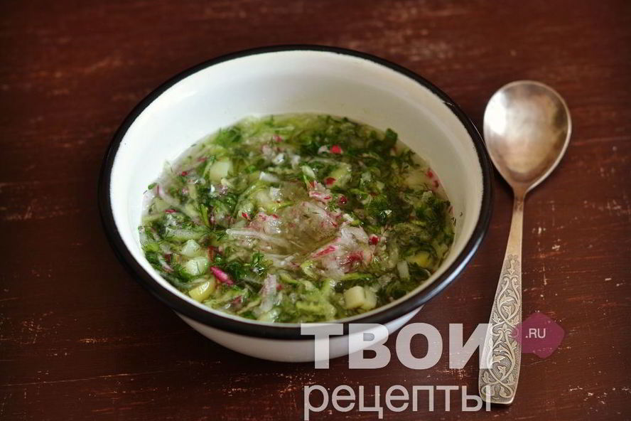 Рецепт постной окрошки