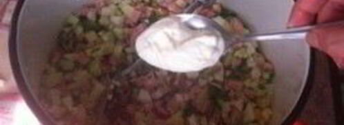 сельдереевая окрошка на кефире. Шаг 5