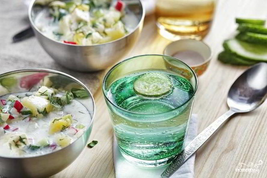 Рецепт вегетарианской окрошки