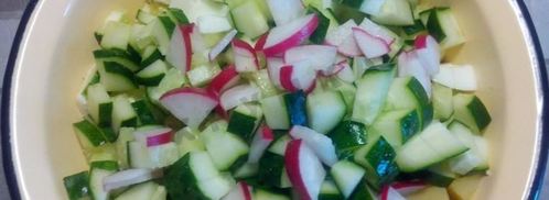 вкусная окрошка с курицей на кефире. Шаг 5