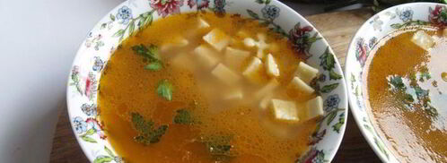 итальянский овощной суп с пастой и зеленым горошком. Шаг 9