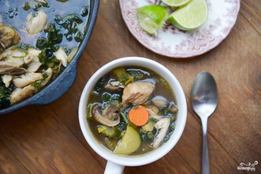 Рецепт куриного супа с овощами