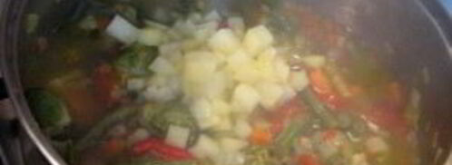 минестроне овощной. Шаг 8