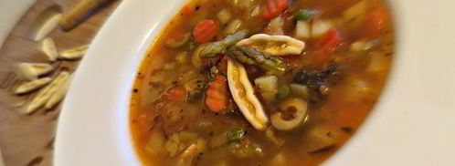 минестроне со спаржей и артишоками. Шаг 5