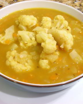 Овощной суп из цветной капусты