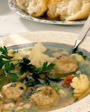 Овощной суп с фрикадельками