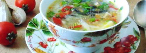 овощной суп с грибами. Шаг 11