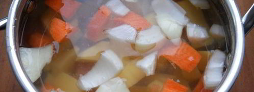 овощной суп с курицей. Шаг 2