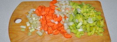 овощной суп с луком-пореем. Шаг 2