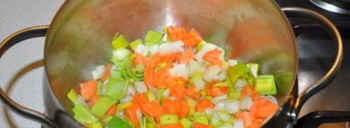 овощной суп с луком-пореем. Шаг 3
