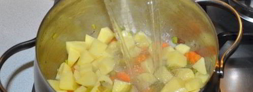 овощной суп с луком-пореем. Шаг 4