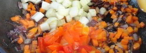 овощной суп с сырными шариками. Шаг 5