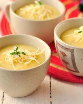 Овощной суп с сыром чеддер