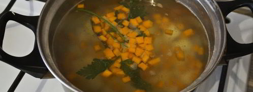 овощной суп с зеленым горошком. Шаг 6