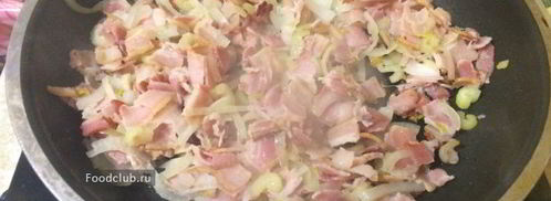 суп минестроне с беконом и стручковой фасолью. Шаг 3