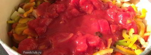 суп минестроне с беконом и стручковой фасолью. Шаг 5