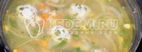 суп с фрикадельками и овощами. Шаг 8
